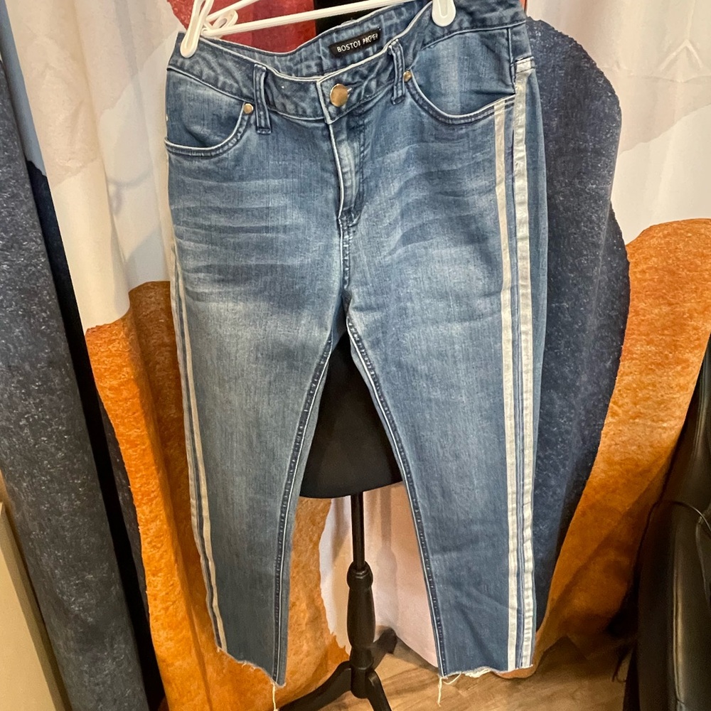 Boston Proper Jeans Denim Washed Blue Women's 8
